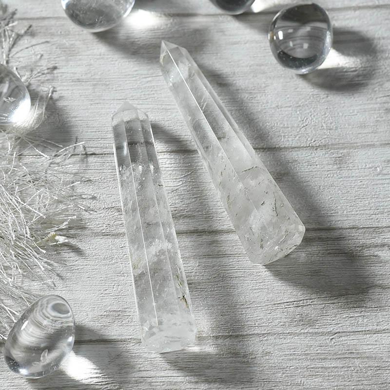 Clear Quartz Tower/Pencil (Set of 2)⎮The Universal Crystal