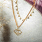 Gorgeous Star & Evil Eye Charm Necklace