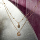 Diamond Studded Evil Eye Duplet Chain Necklace