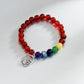 Carnelian Bracelet with Om Charm