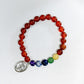 Carnelian Bracelet with Om Charm
