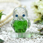 Green Crystal Owl Figurine Paperweight Table Centerpiece Home Décor
