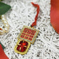 Shri Sun/Surya Yantra Pendant with Red Stone