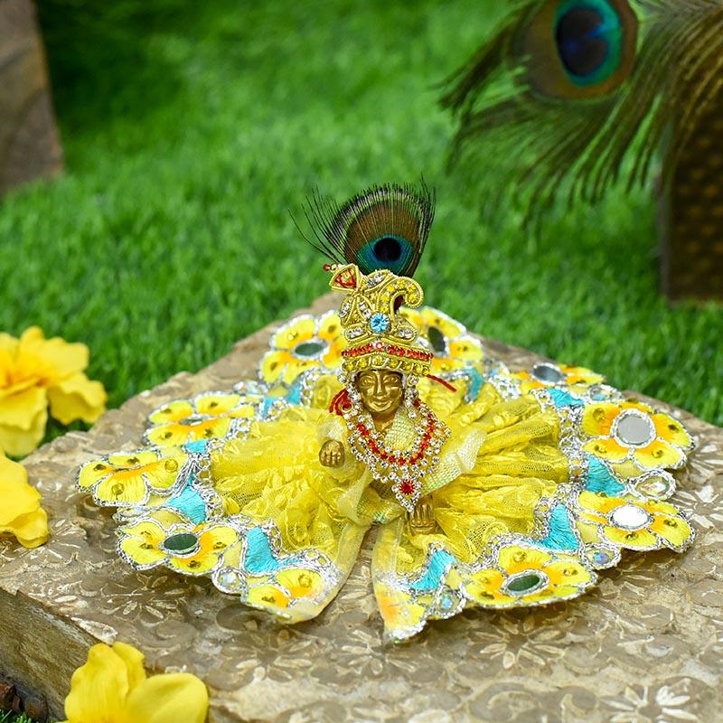 Pretty Floral Laddu Gopal Poshak