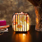 Square Iron Basket Himalayan Salt Lamp