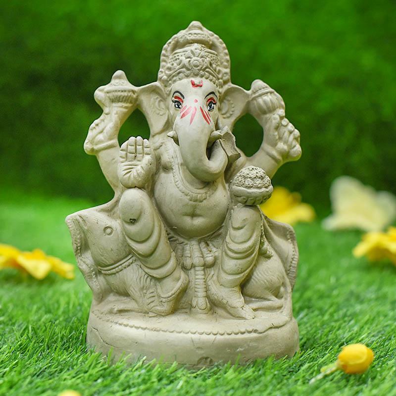 6INCH Modakapriyaya Eco-Friendly Ganpati | Plant-A-Ganesha