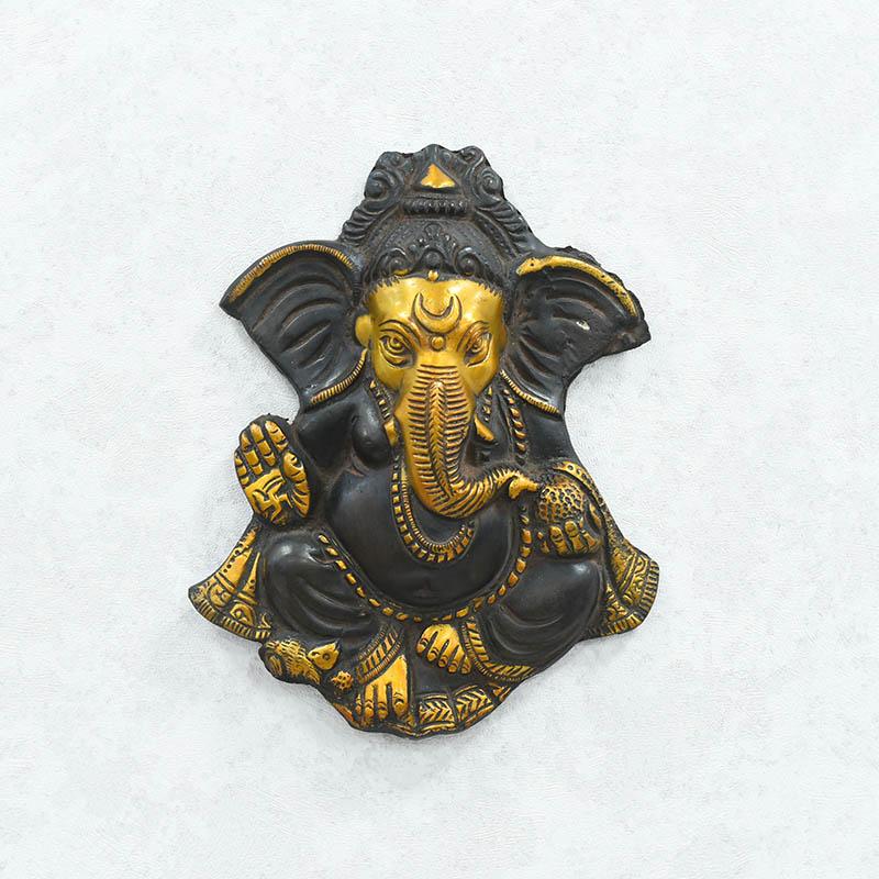 Antique Brass Ganesha Wall Hanging