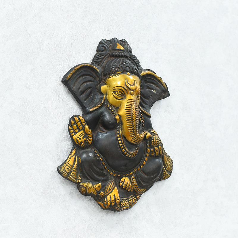 Antique Brass Ganesha Wall Hanging