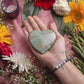 Green Jade Heart Shaped Gua Sha