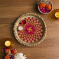 Swastik Colorful Pooja Thali 9"