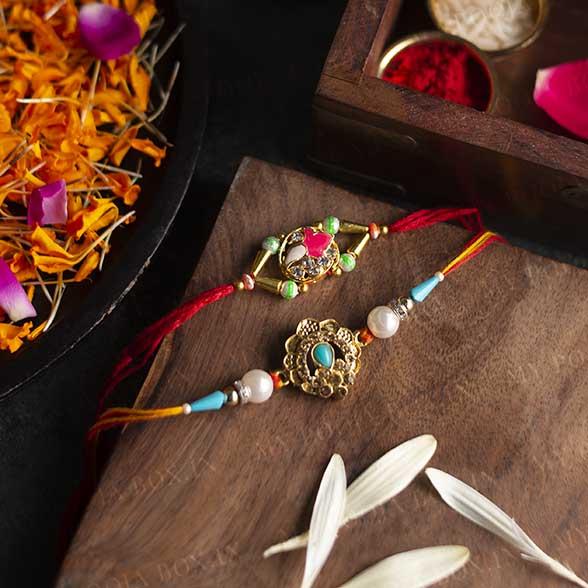 Magnificent Diamond Rakhi (Set of 2)