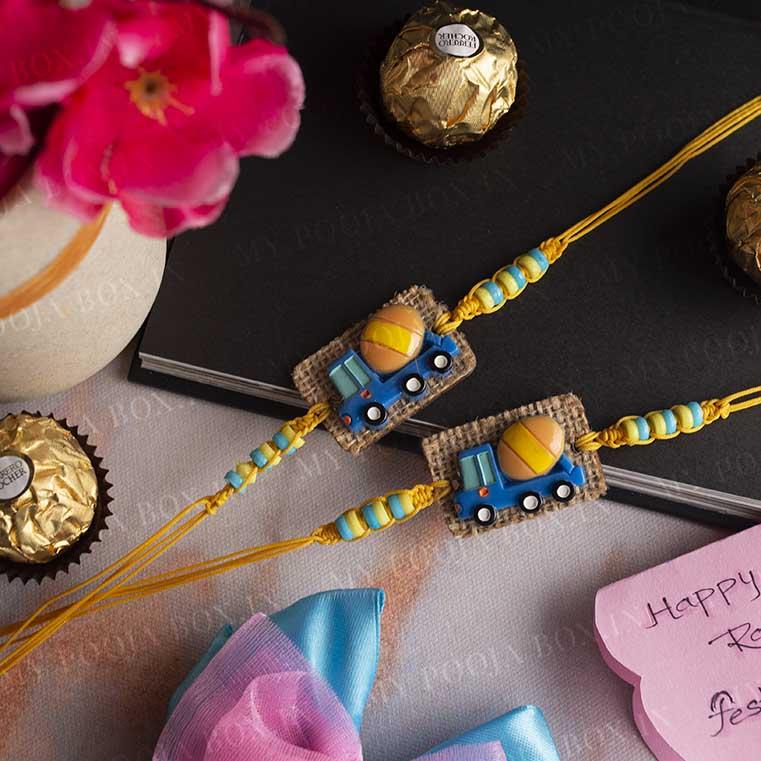 Mini Truck Kids Rakhi (Set of 2)