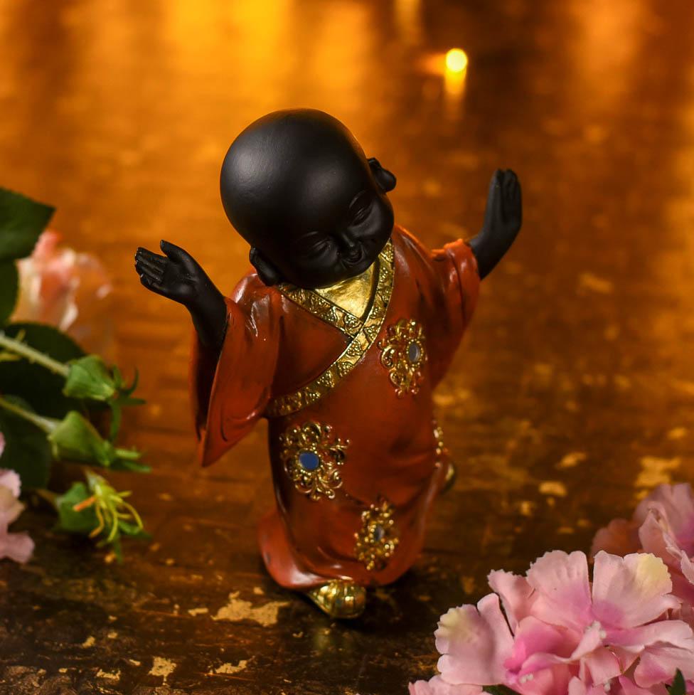Buddhist Baby Monk Figurine