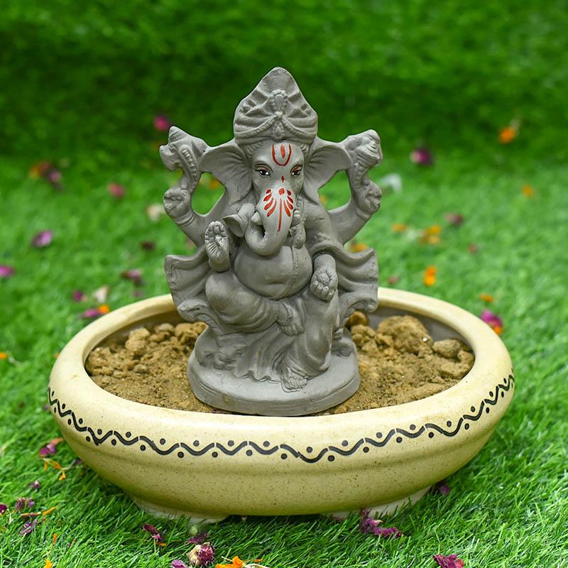 6INCH Shriniketh Eco-Friendly Ganpati | Plant-A-Ganesha