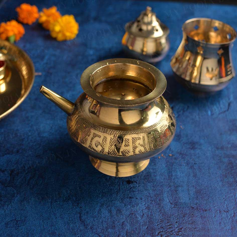 Traditional Brass Karwachauth Lota