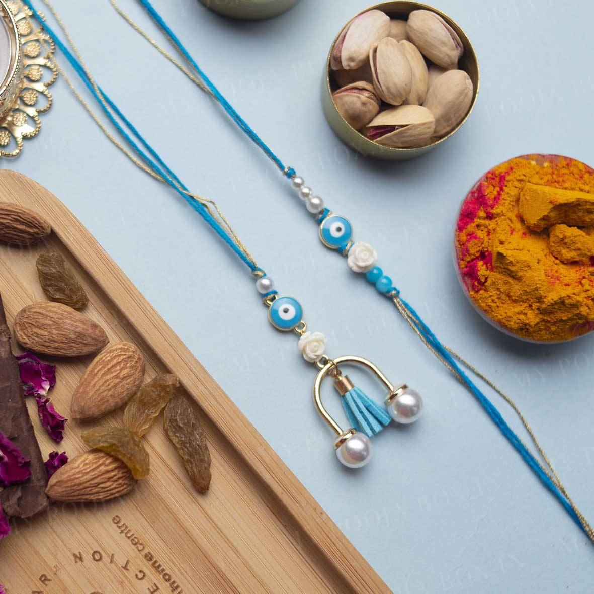 Fanciable Evil Eye Bhaiya Bhabhi Rakhi
