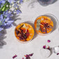 Citrine Patchouli Crystal Aromatherapy Palm Candles (Set of 2)