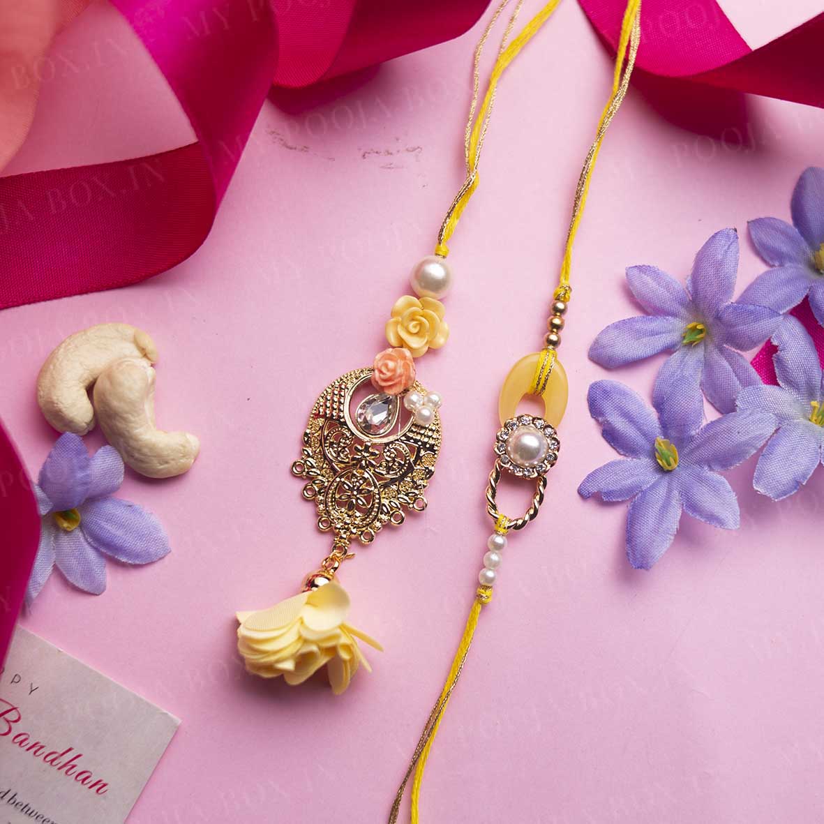 Gleaming Rakhi for Bhaiya Bhabhi