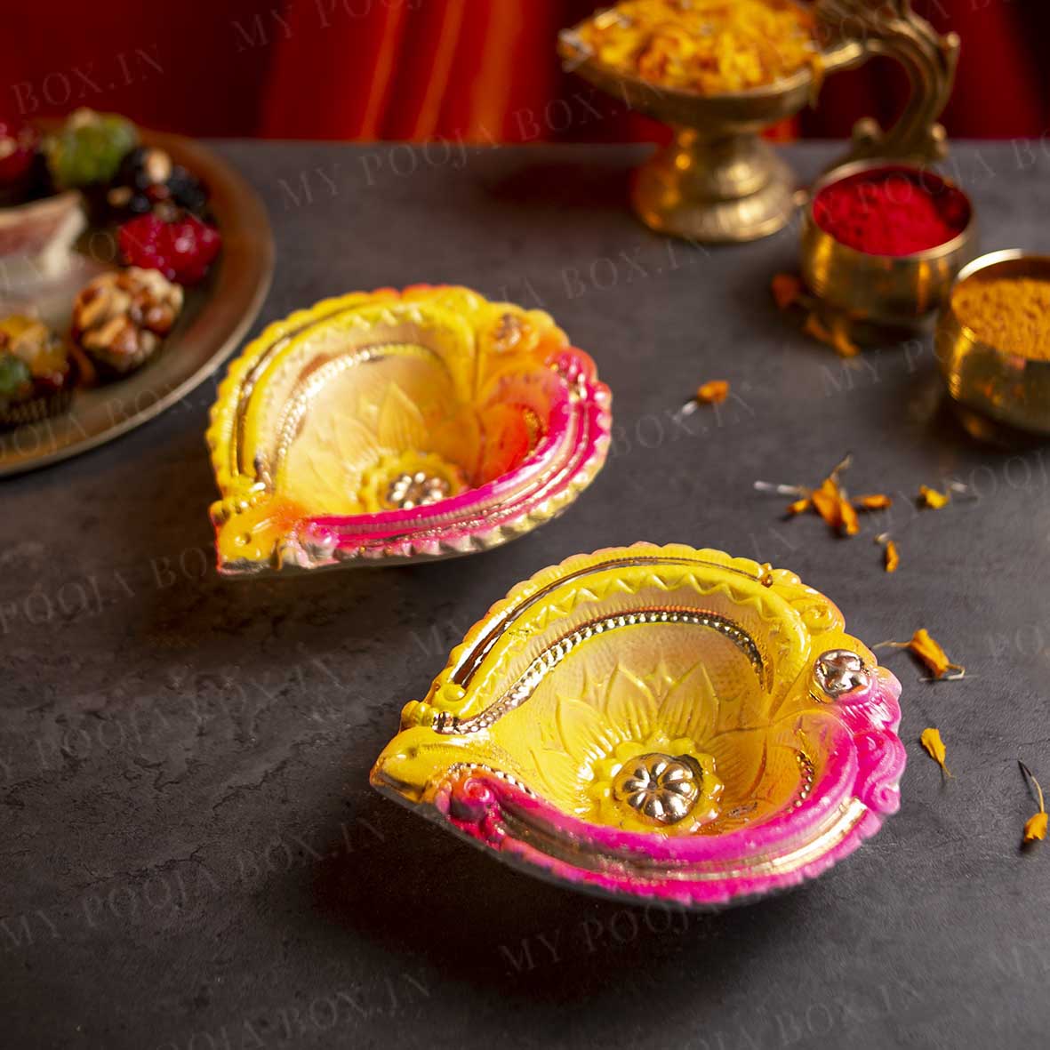 6INCH Allure Eco Friendly Diya (Set of 2)