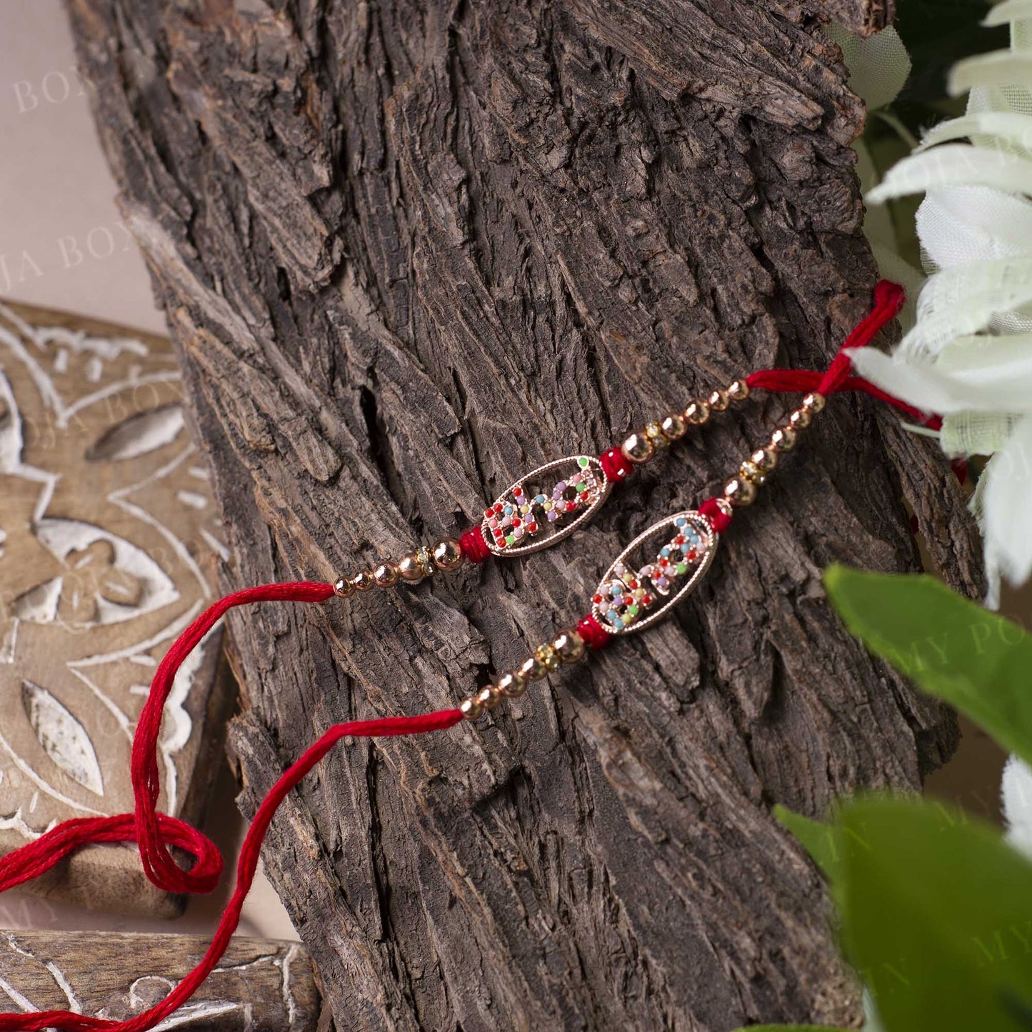 Prismatic "BHAI" Rakhi (Set of 2)