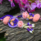 Purple Floral  Bhaiya Bhabhi Rakhi