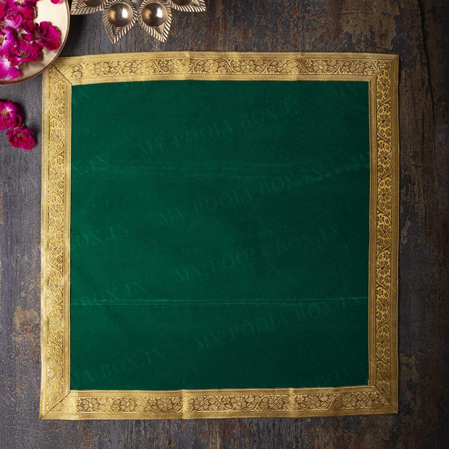 45x45 PUJA AASAN (GREEN)