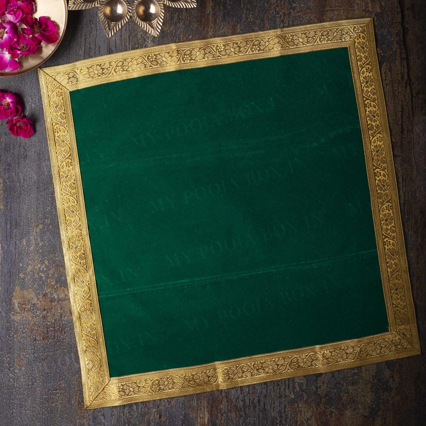 45x45 PUJA AASAN (GREEN)