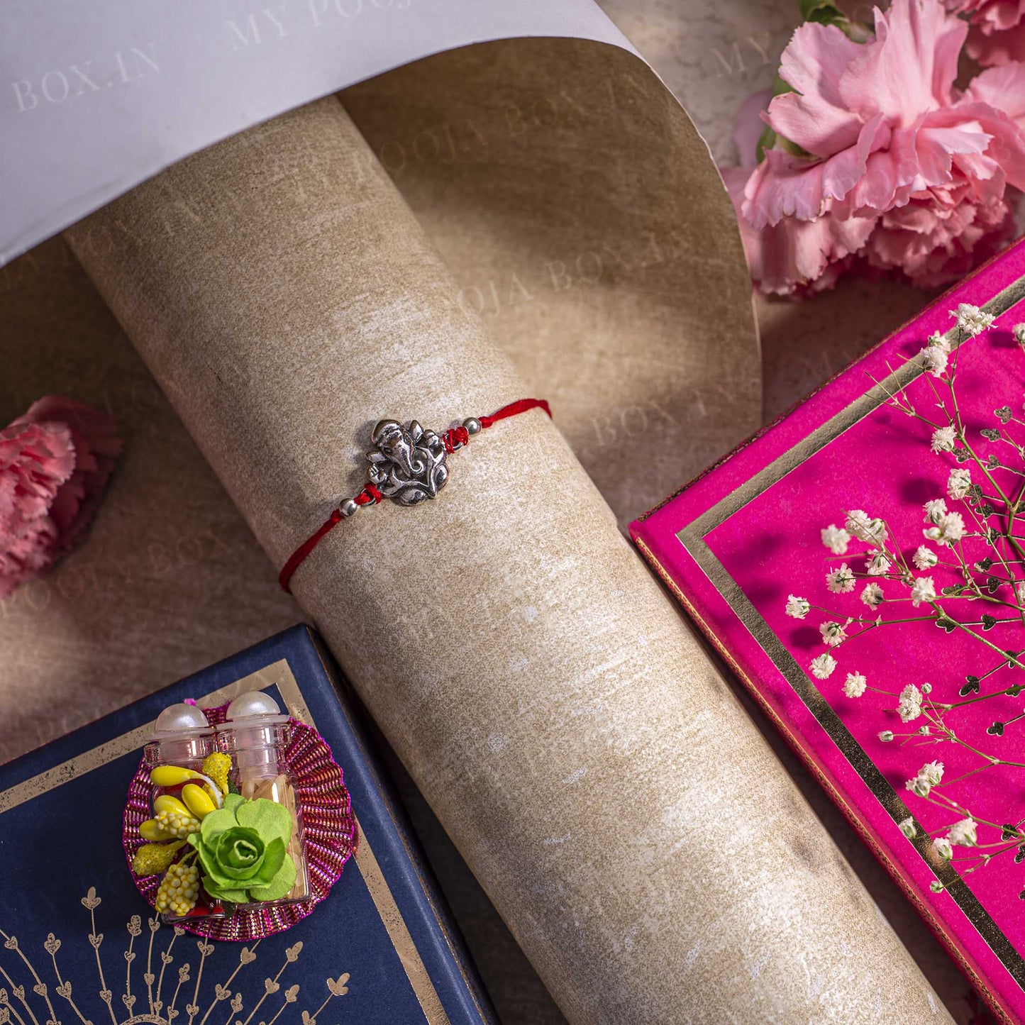 925 Silver Ganesha Rakhi