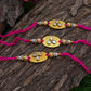 Oval Shaped Rakhi (Set Of 3)