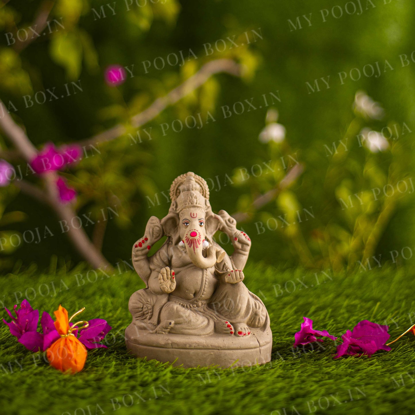 6INCH Vishwanetra Eco-Friendly Ganpati | Plant-A-Ganesha