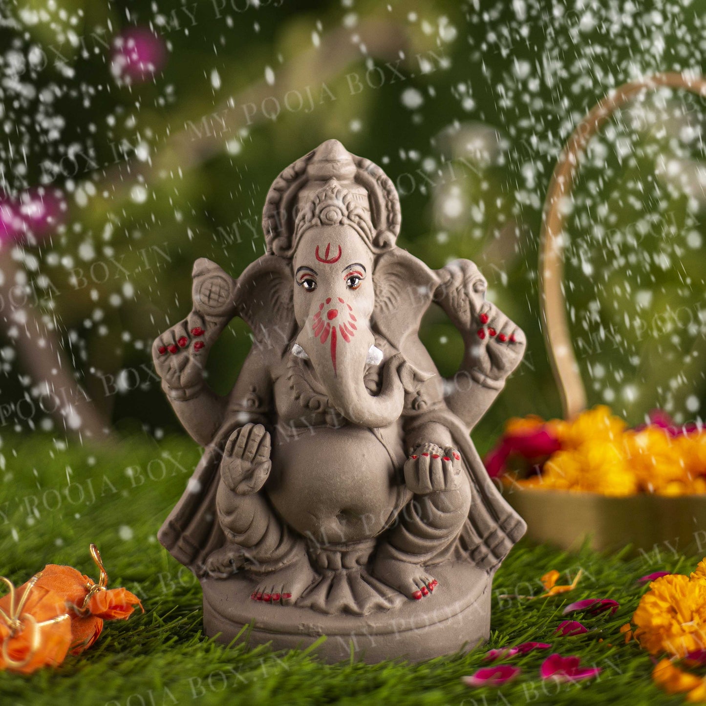 6INCH Siddhi Vinayak Eco-Friendly Ganpati | Plant-A-Ganesha