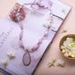Rose Quartz Crystal Pendant Necklace