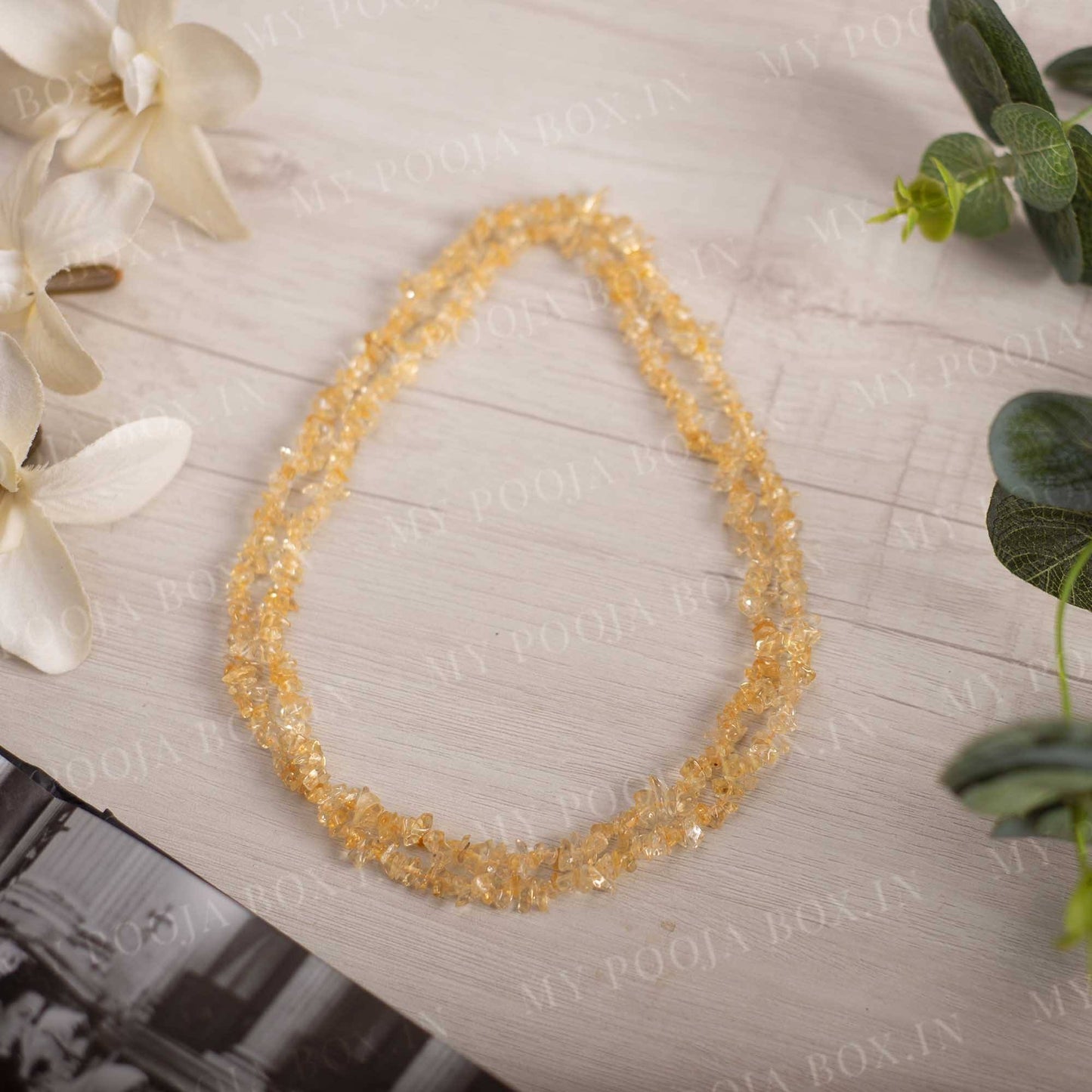 Citrine Crystal Healing Natural Stone Mala