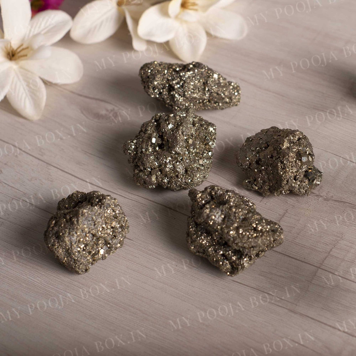 Pyrite Rock Cluster Crystal