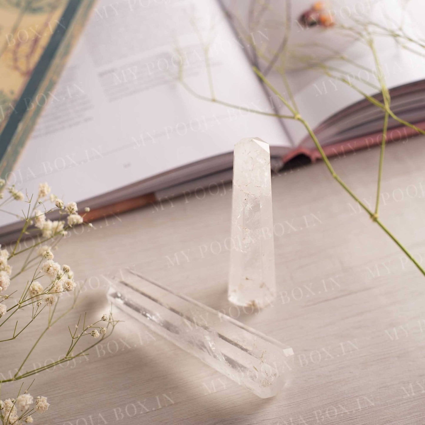 Clear Quartz Tower/Pencil (Set of 2)⎮The Universal Crystal
