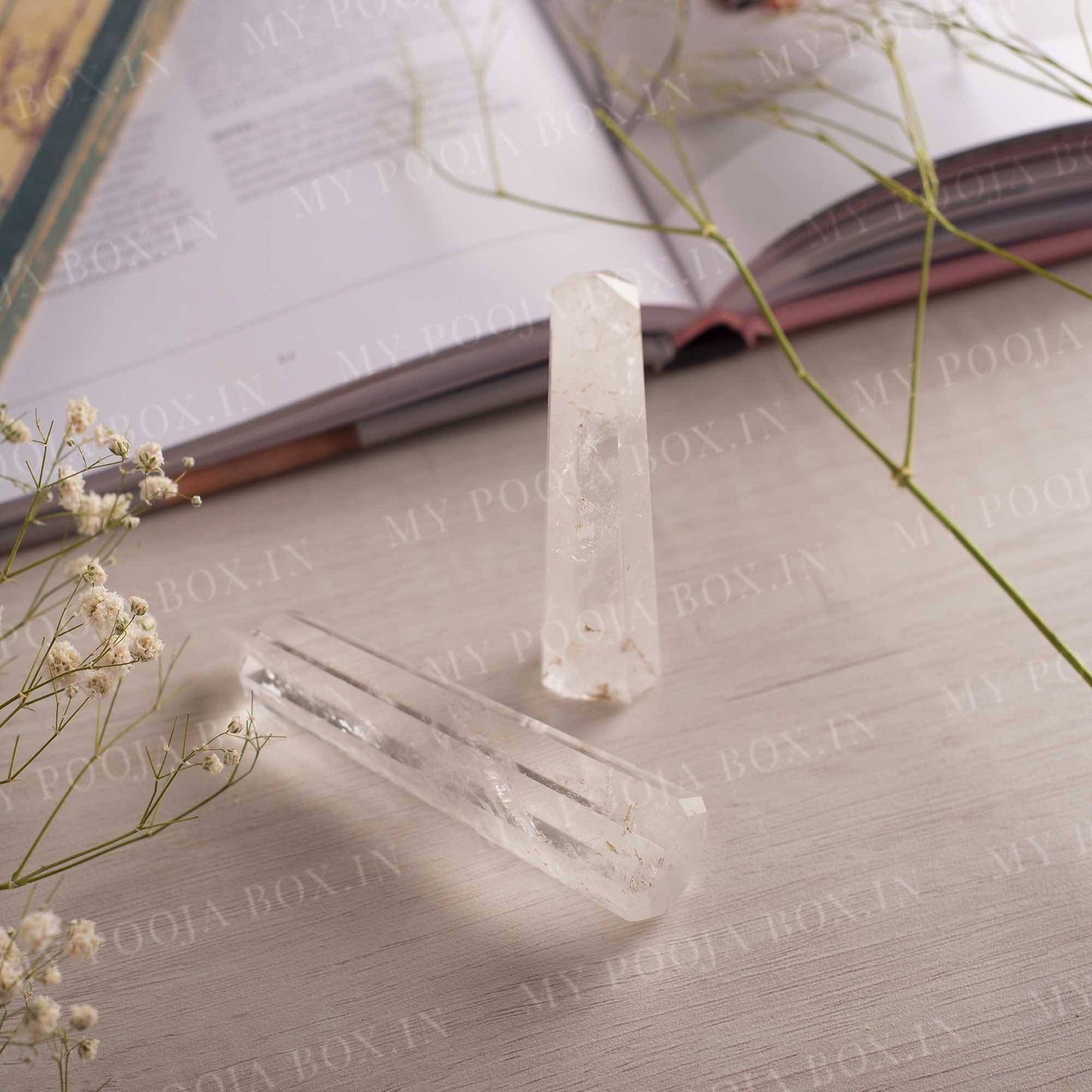 Clear Quartz Tower/Pencil (Set of 2)⎮The Universal Crystal