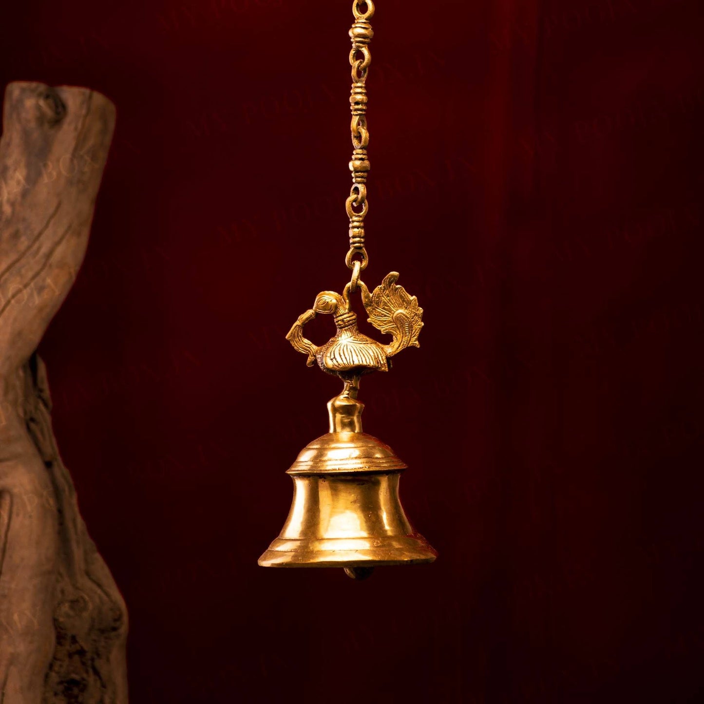 Handicrafted Brass Hanging Peacock Bell