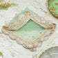 Graceful Green Beaded Thali Cover