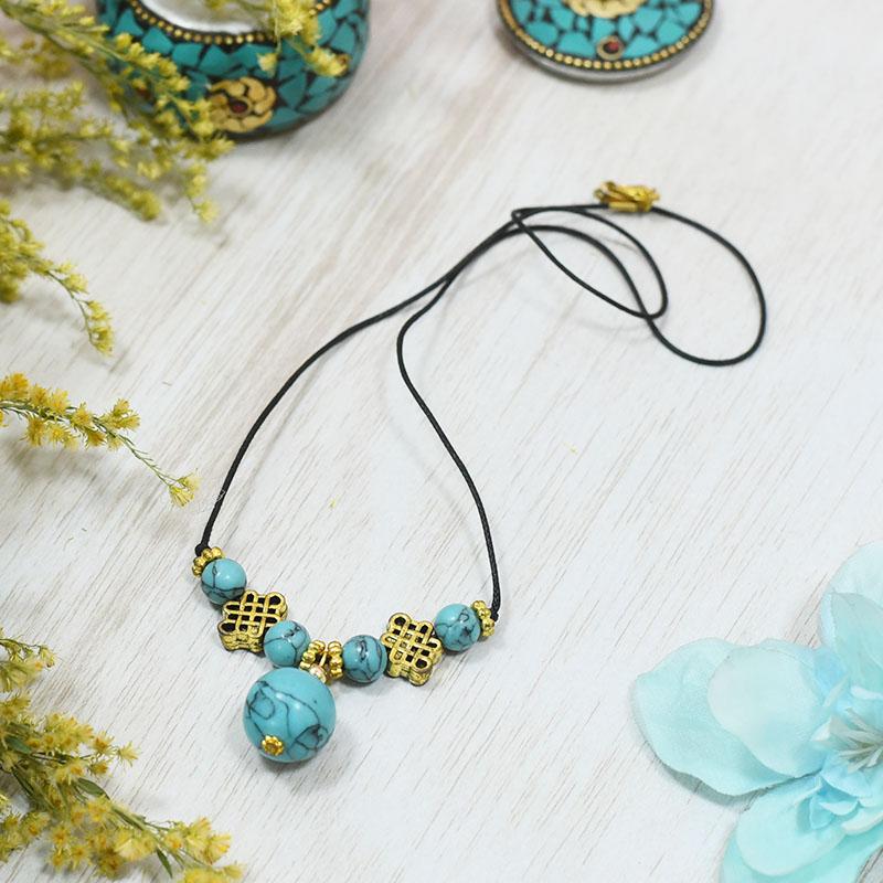 Splendid Turquoise Blue Neckpiece