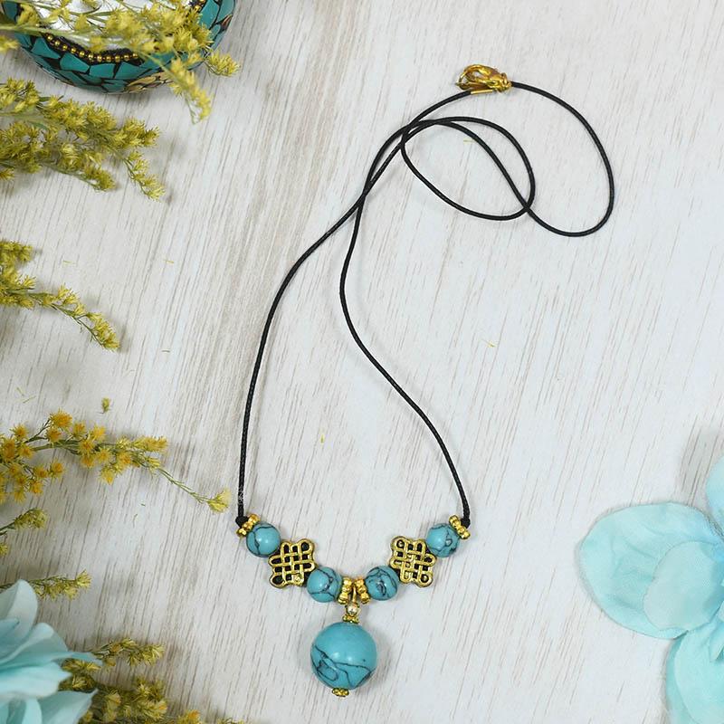 Splendid Turquoise Blue Neckpiece