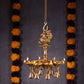 Peacock Brass Handicrafted Hanging Diya
