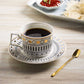 Vintage Design Cup, Spoon and Saucer Set
