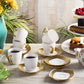 Indian Ceramic Fine Golden Design Cups( Set of 6)