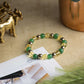 Green Jade, Citrine & Pyrite Natural Crystal Healing Bracelet
