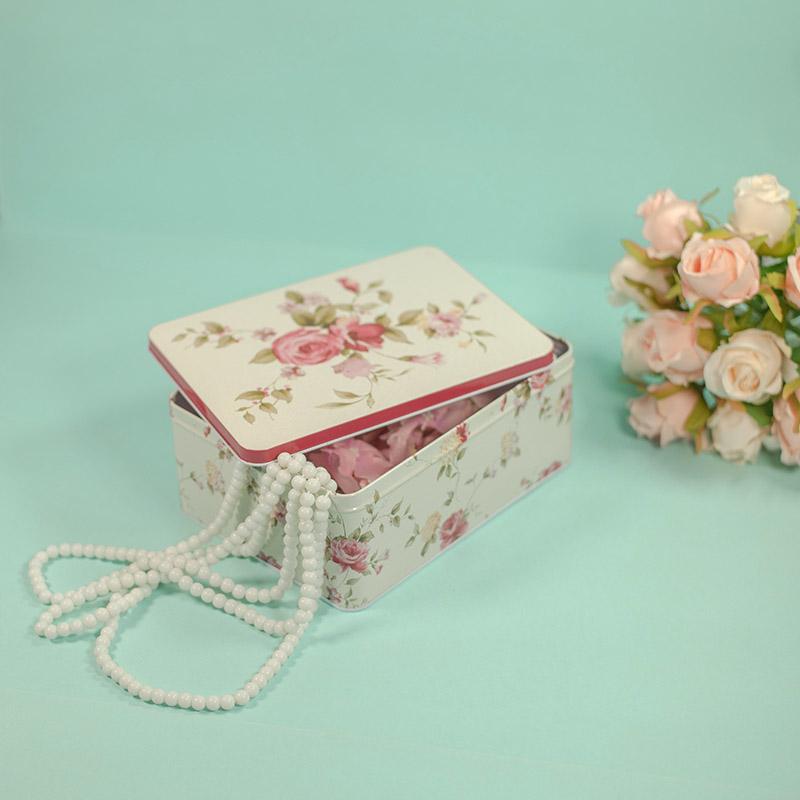 Flora Rectangle Tin Case Set of 3