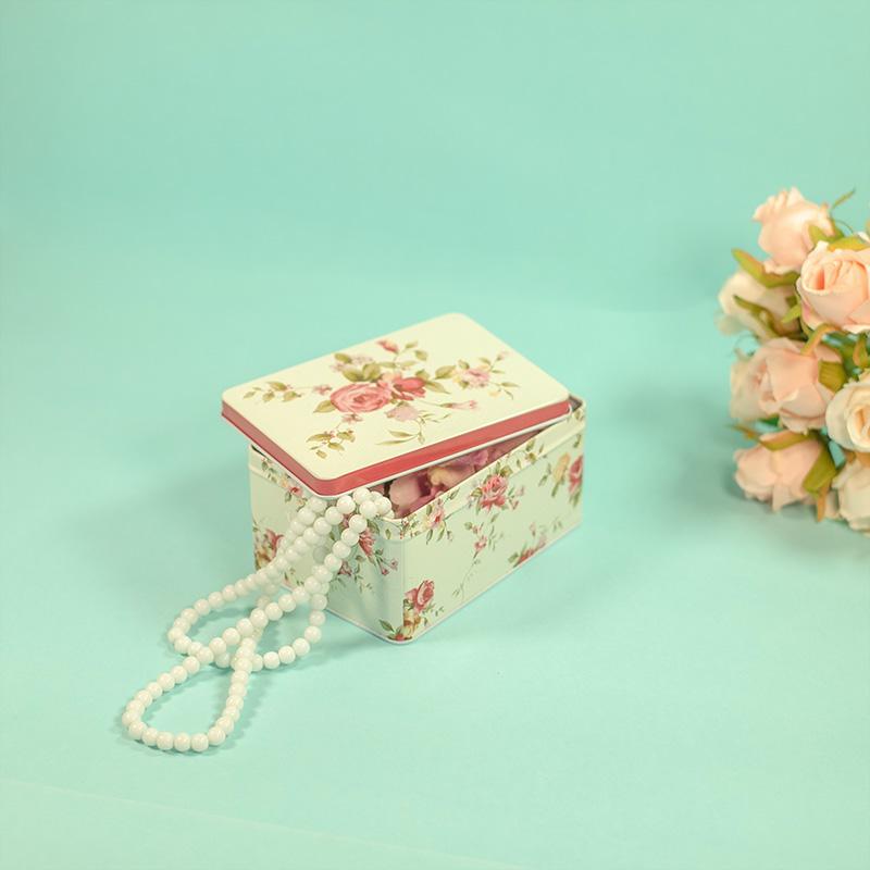Flora Rectangle Tin Case Set of 3