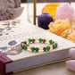 Green Jade, Citrine & Pyrite Natural Crystal Healing Bracelet