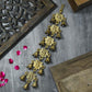 Antique Brass 13 Bell Wall Hanging With Laxmi Figurine