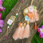 Peach Silver Coin Bhaiya Bhabhi Rakhi (Set Of 2)