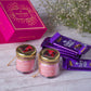 Pure Love Crystal Candle Gift Box with Chocolates